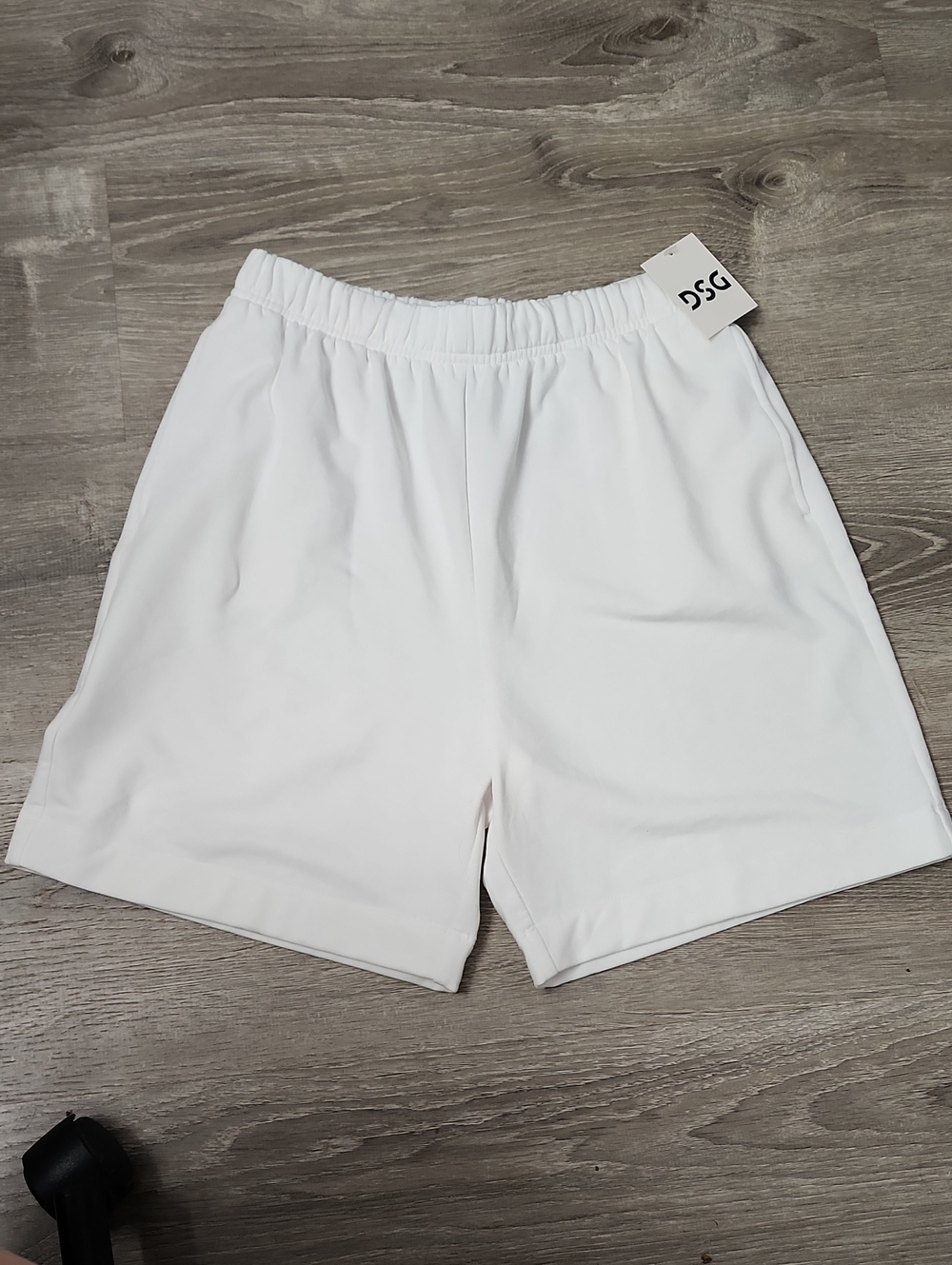 DSG Women's Fleece So Soft Mid-Rise Short In Pure White Size Small New With Tag
